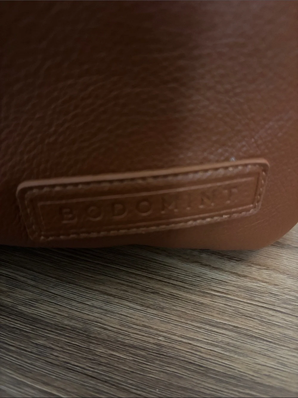 Bodomint Joni 2.0 Backpack in Camel Soft Vegan Leather Structured Silhouette NWT